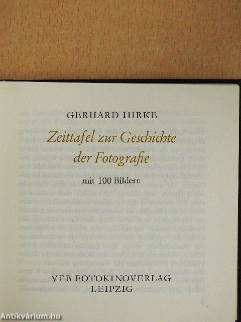 Zeittafel zur Geschichte der Fotografie