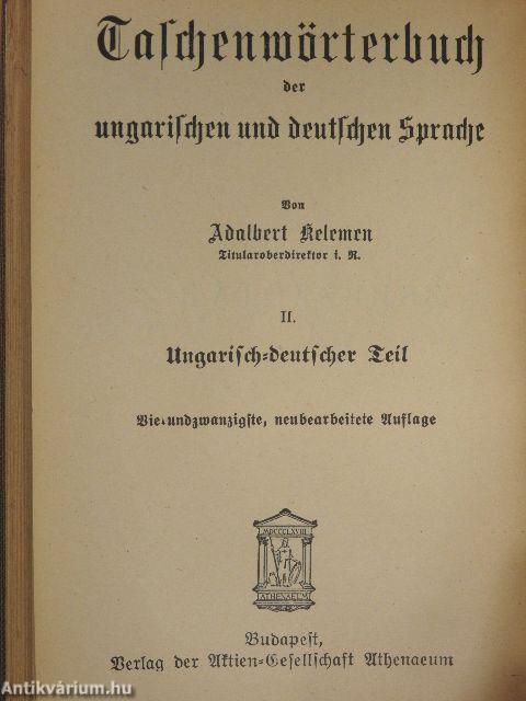 Magyar és német zsebszótár I-II.