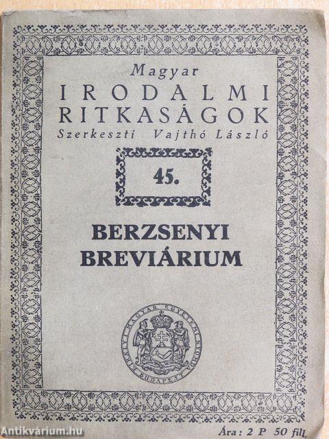 Berzsenyi Breviárium