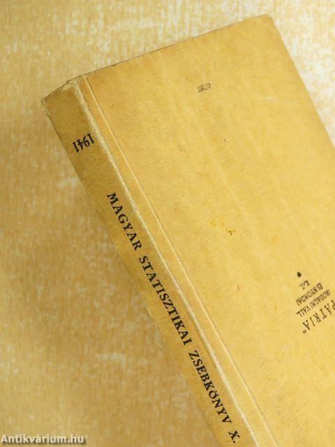 Magyar statisztikai zsebkönyv 1941.