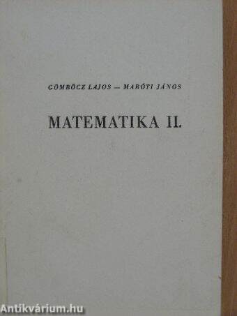 Matematika II.