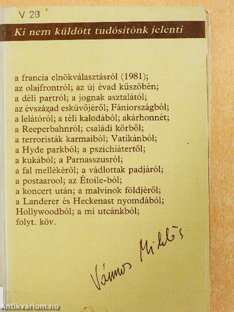 Ki nem küldött tudósítónk jelenti