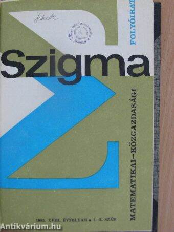 Szigma 1985/1-4.