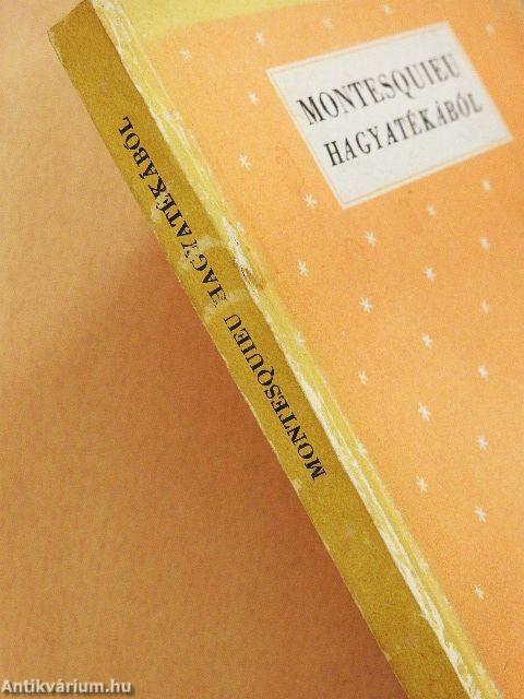 Montesquieu hagyatékából