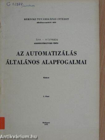 Az automatizálás általános alapfogalmai - Ábra-gyűjtemény