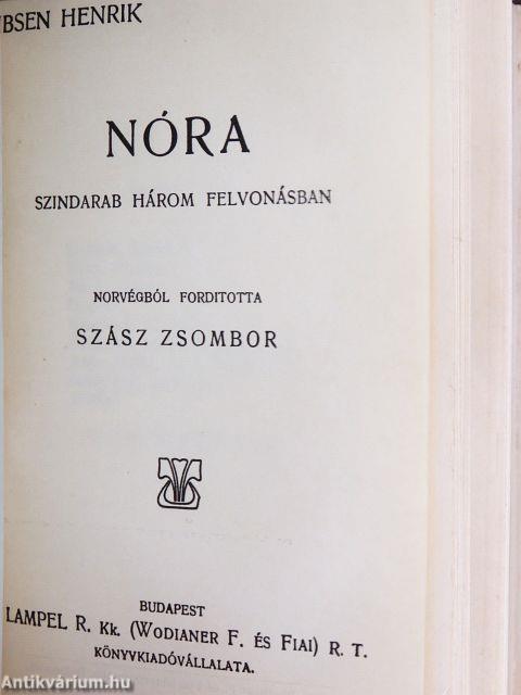 Solness épitőmester/A tenger asszonya/A társadalom támaszai/Nóra/A népgyülölő/Peer Gynt