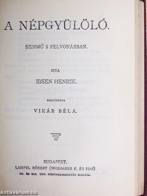 Solness épitőmester/A tenger asszonya/A társadalom támaszai/Nóra/A népgyülölő/Peer Gynt
