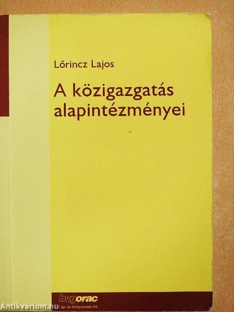 A közigazgatás alapintézményei