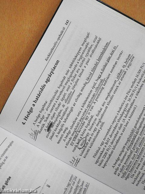 Határidős árupiacok kézikönyve