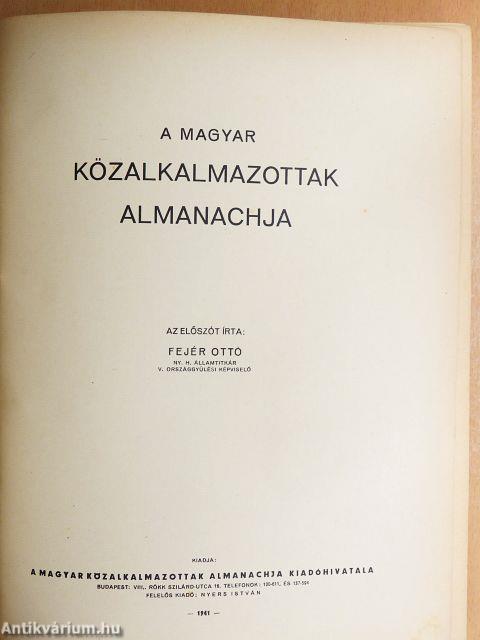 A Magyar Közalkalmazottak Almanachja 1941.