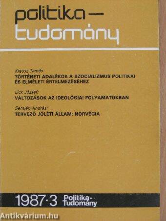 Politika-tudomány 1987/3.