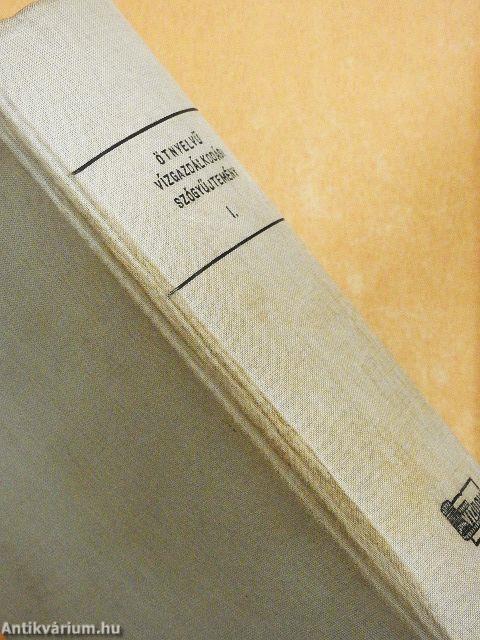 Ötnyelvű vízgazdálkodási szógyűjtemény I-II.