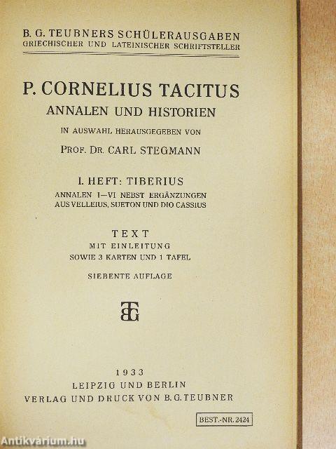 P. Cornelius Tacitus Annalen und Historien I.