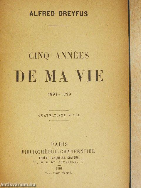 Cinq années de ma vie