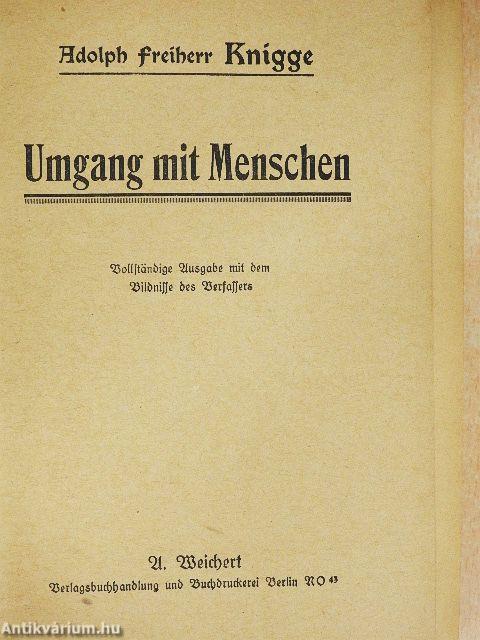 Umgang mit Menschen (gótbetűs)