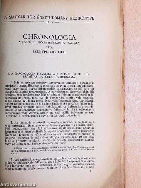 Chronologia