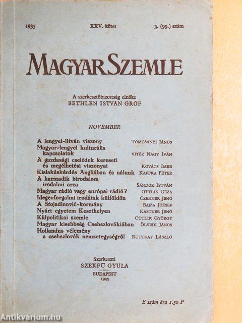 Magyar Szemle 1935. november