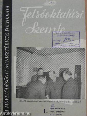 Felsőoktatási Szemle 1964. január-december