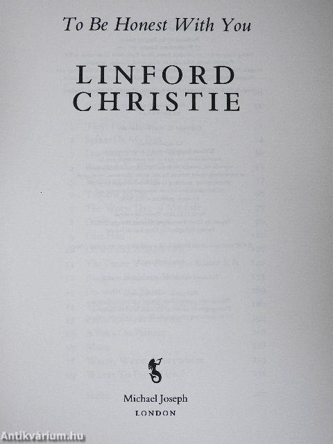 To Be Honest With You