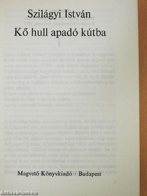 Kő hull apadó kútba