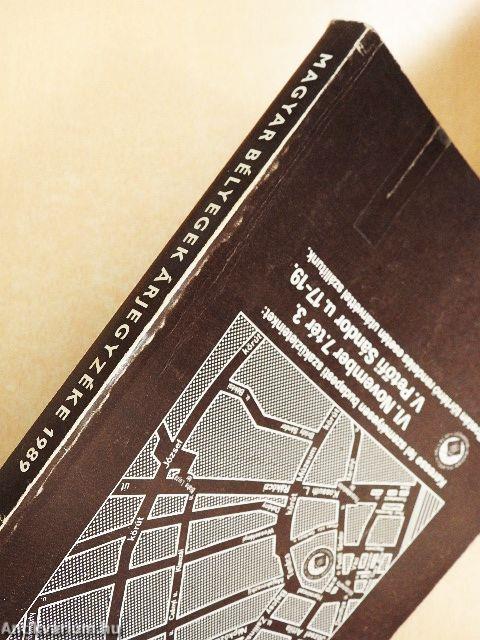 Magyar bélyegek árjegyzéke 1989