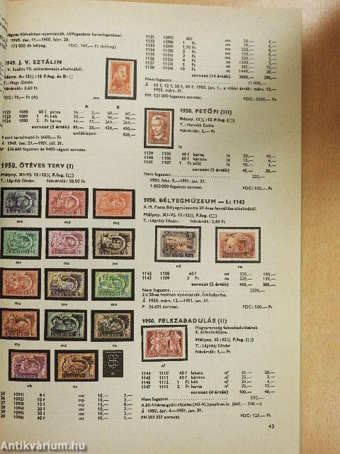 Magyar bélyegek árjegyzéke 1989