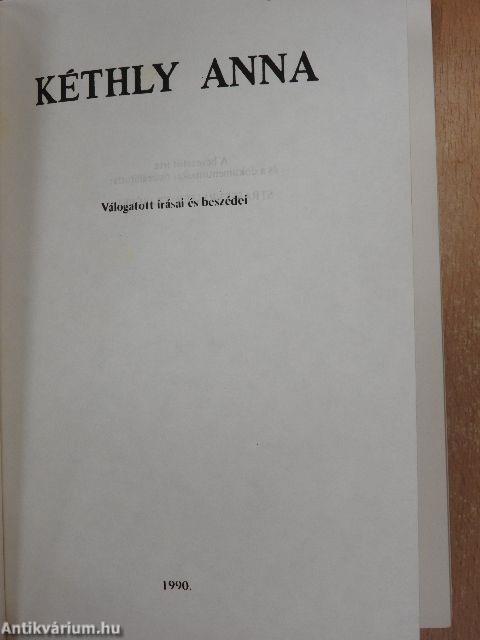 Kéthly Anna válogatott írásai és beszédei