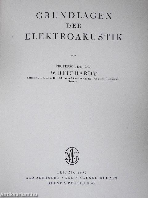 Grundlagen der elektroakustik