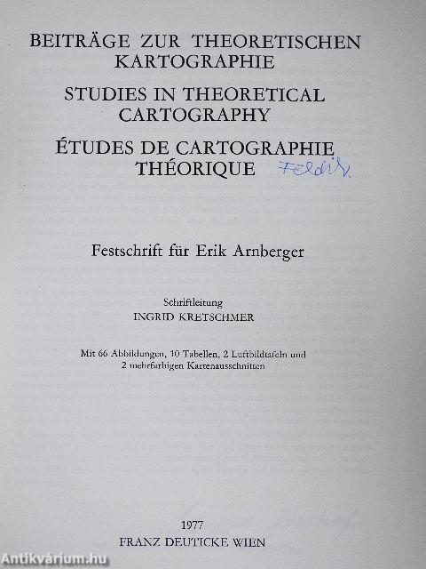 Beiträge zur Theoretischen Kartographie/Studies in Theoretical Cartography/Études de Cartographie Théorique 