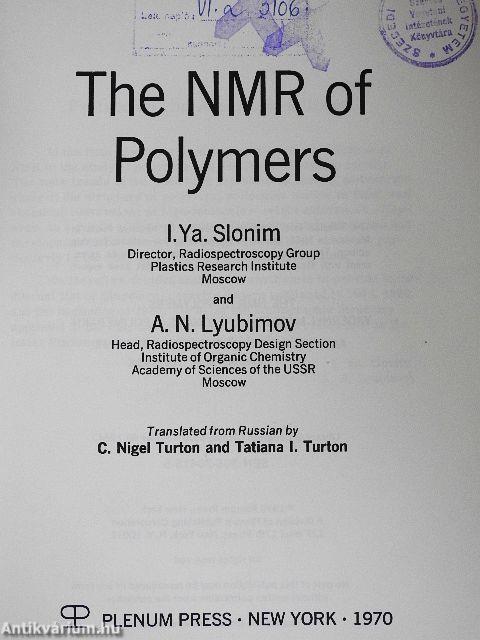 The NMR of Polymers