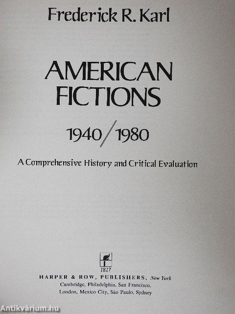 American Fictions 1940-1980