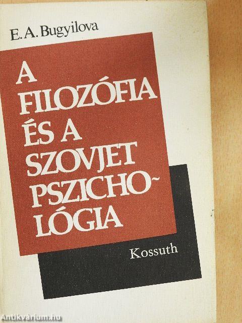 A filozófia és a szovjet pszichológia