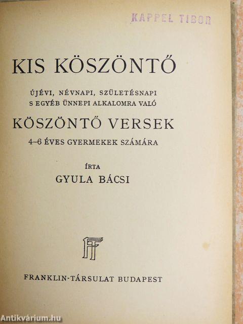 Kis köszöntő