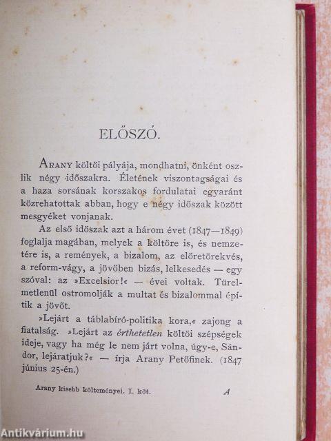 Arany János kisebb költeményei I-II.