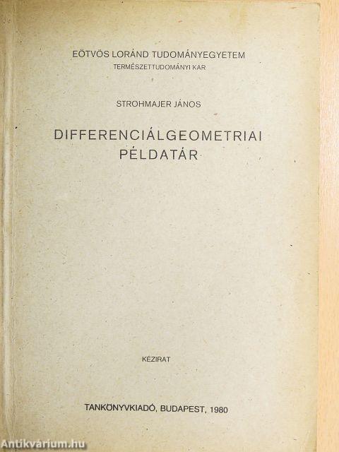 Differenciálgeometriai példatár