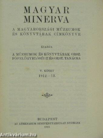 Magyar Minerva V.