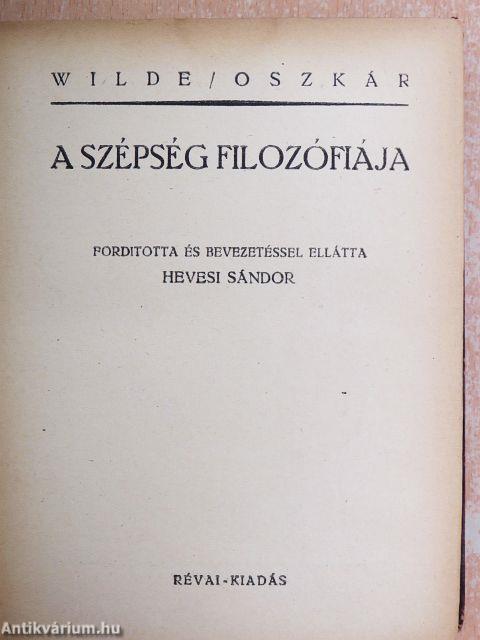 A szépség filozófiája