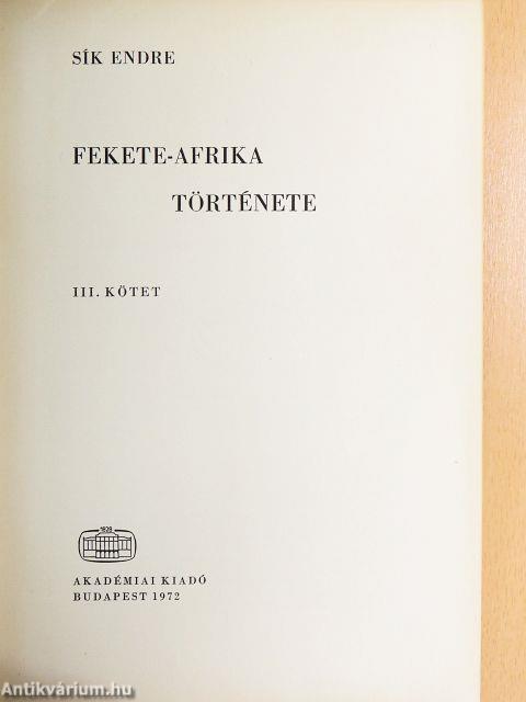 Fekete-Afrika története III.