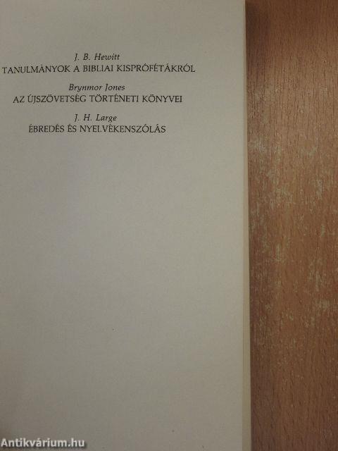 Tanulmányok a bibliai kisprófétákról/Az Újszövetség történeti könyvei/Ébredés és nyelvekenszólás