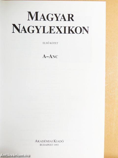 Magyar Nagylexikon I-XIX./Kronológia I-II. (nem teljes sorozat)