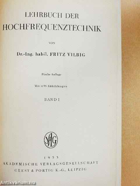 Lehrbuch der Hochfrequenztechnik I.