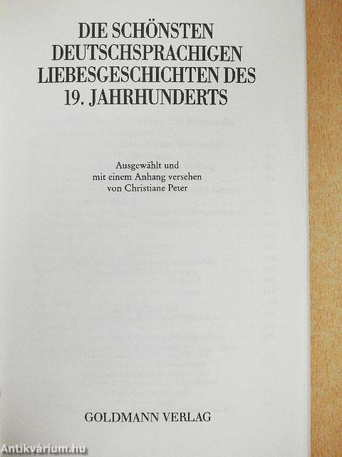 Die schönsten deutschsprachigen Liebesgeschichten des 19. Jahrhunderts