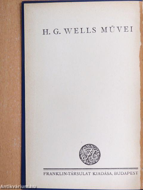 "20 kötet a H. G. Wells művei sorozatból (nem teljes sorozat)"
