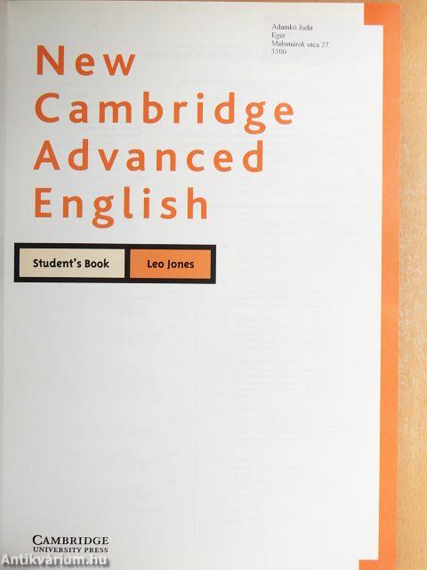 New Cambridge Advanced English - Student's Book