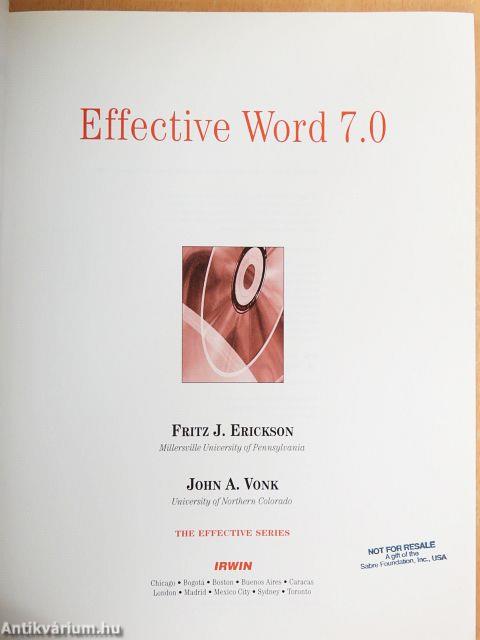 Effective Word 7.0