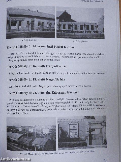 Hatvani kalendárium 2008. 