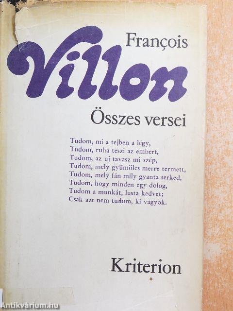Francois Villon összes versei