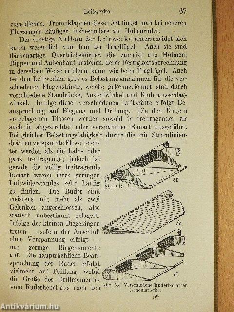Konstruktion der Motorflugzeuge