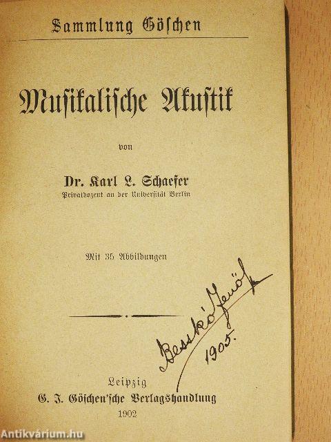 Musikalische Akustik (gótbetűs)