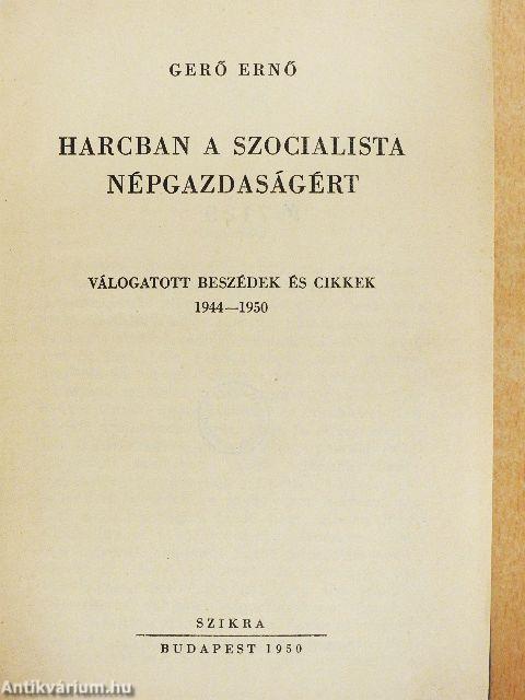 Harcban a szocialista népgazdaságért